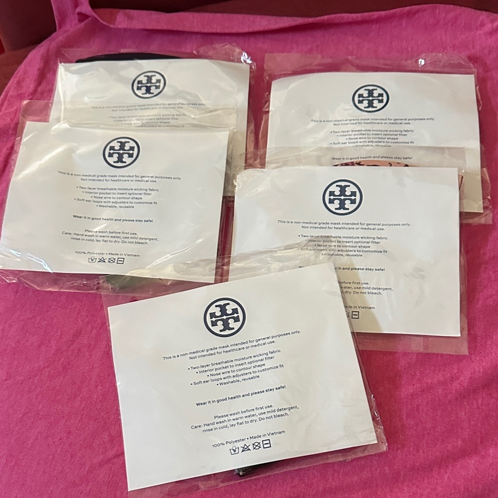 Tory Burch non medical grade mask new